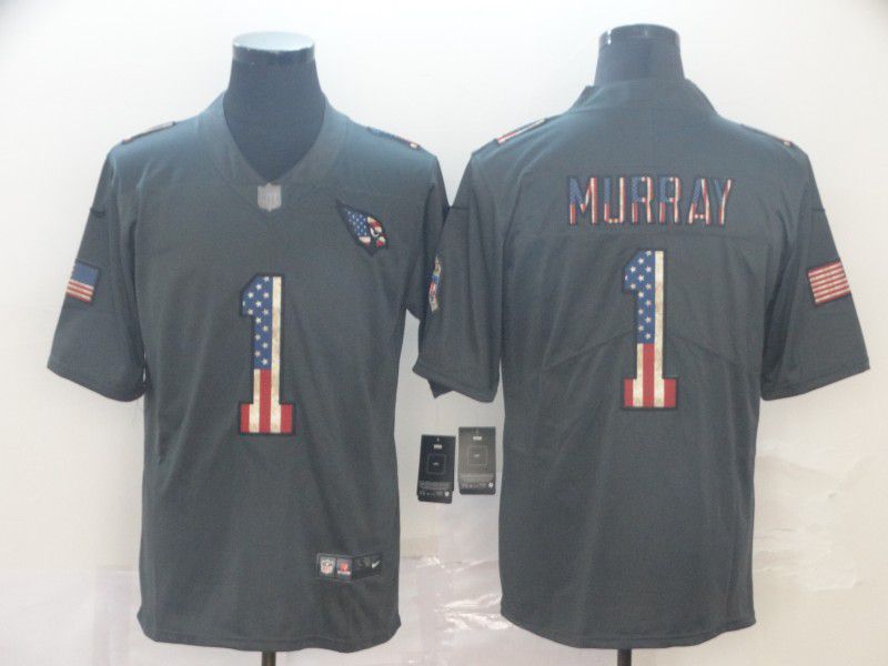 Men Arizona Cardinals #1 Murray Carbon Black Retro USA flag Nike NFL Jerseys->new york giants->NFL Jersey